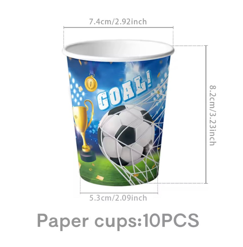 Vasos Soccer Classic 6oz (x10u)