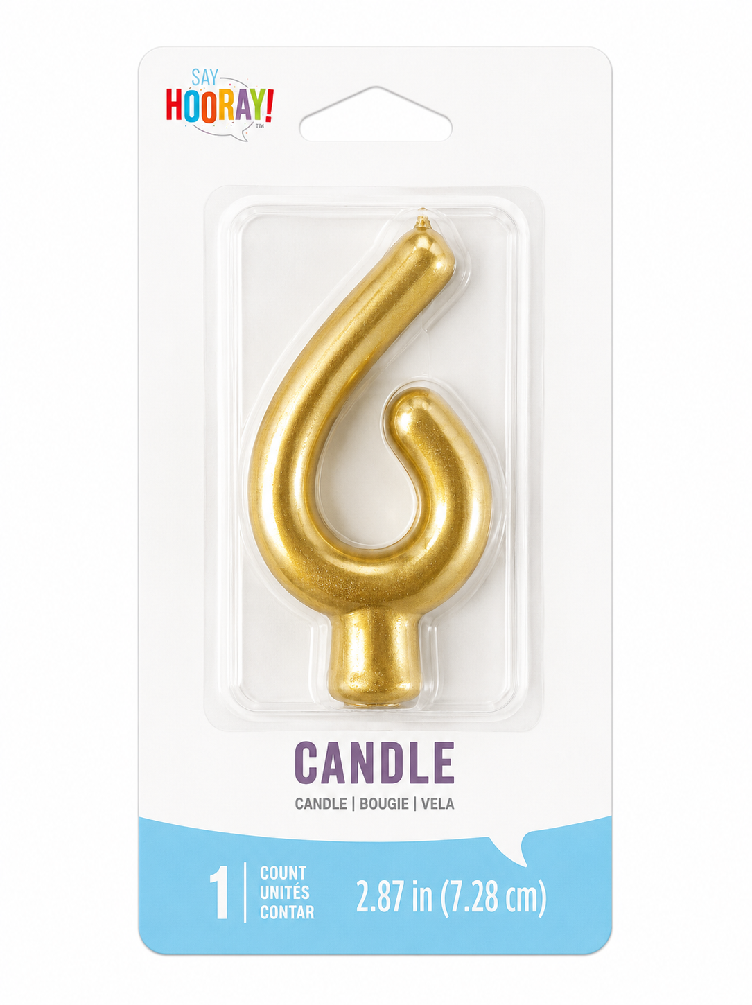 Number Candle Gold