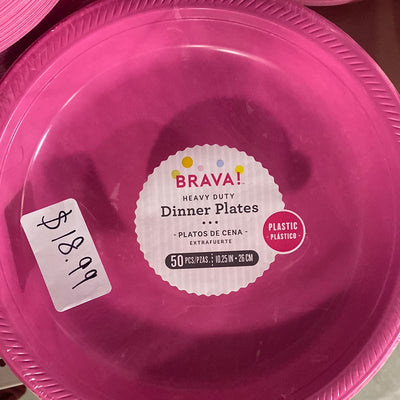 Plates 10.25” Hot Pink