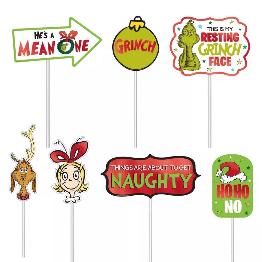 Traditional Grinch Photo Prop Kit