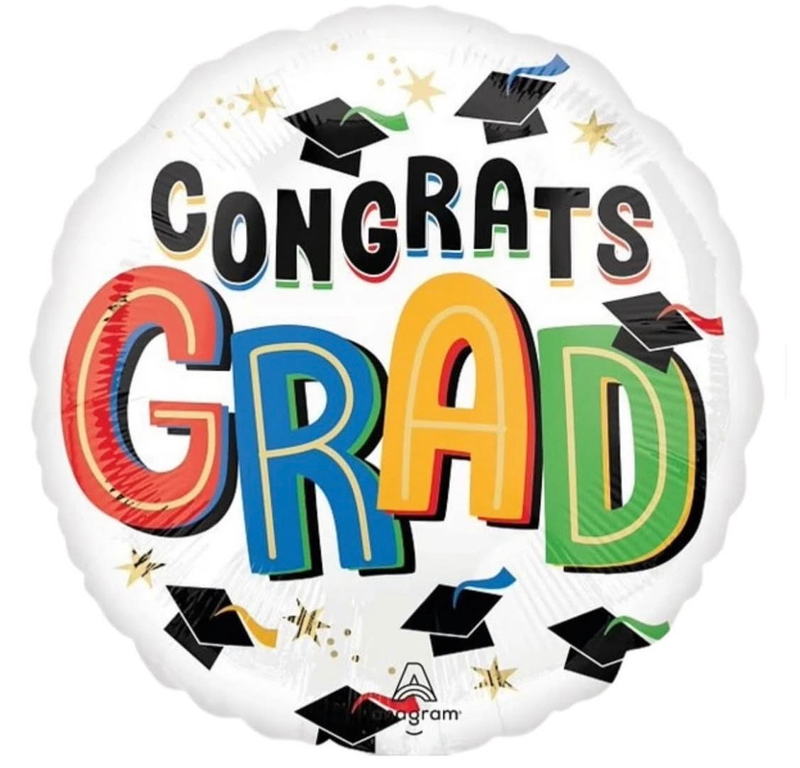 Congrats Grad Foil Balloon 18”