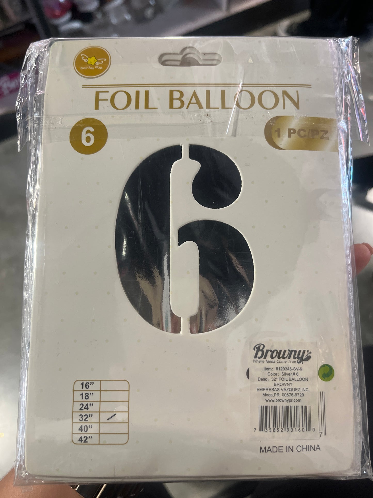 32” Foil Balloon Silver