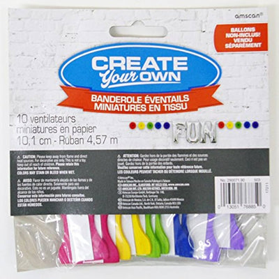 Create Your Own Mini Tissue Fans Banner 15ft