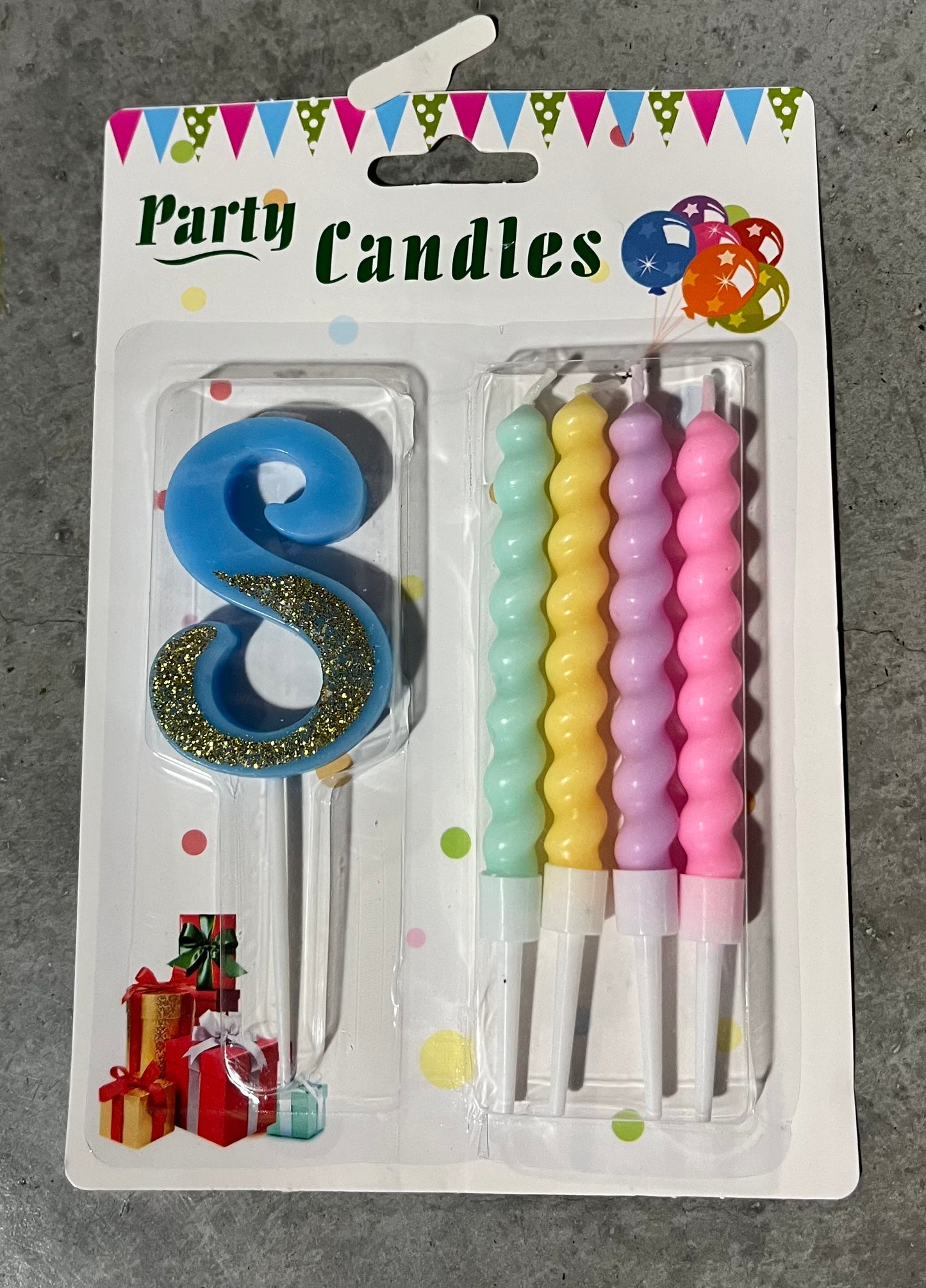 Vela de Número + 4 Velitas