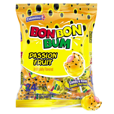 BonBonBum Passion Fruit Lollipops 14.4oz