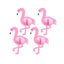 Flamingo Tissue Decorations 4pcs
