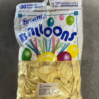Globo 12” 100pcs - Macaron Yellow