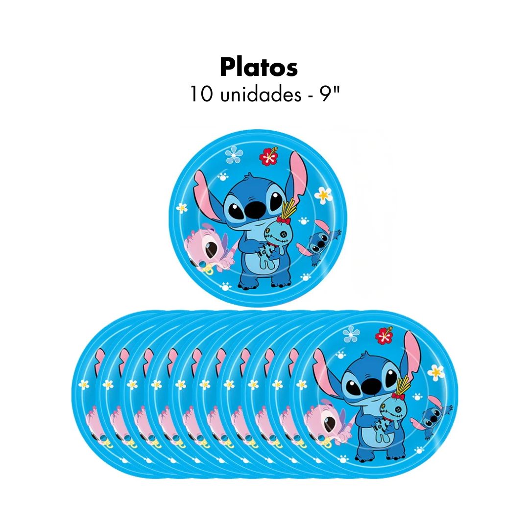 Stitch Platos 9" (x10u)