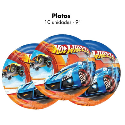 Platos Hot Wheels 9" (x10u)