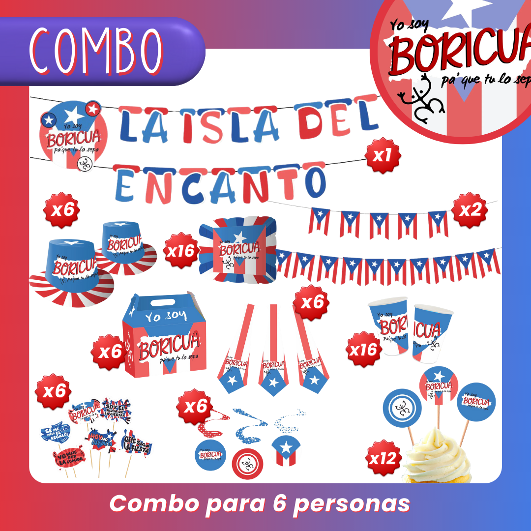 COMBO: Yo soy Boricua (12 personas)