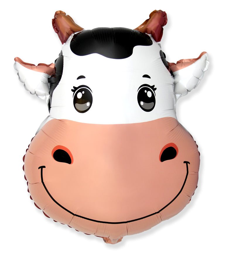 22" Cow Head Foil Balloon