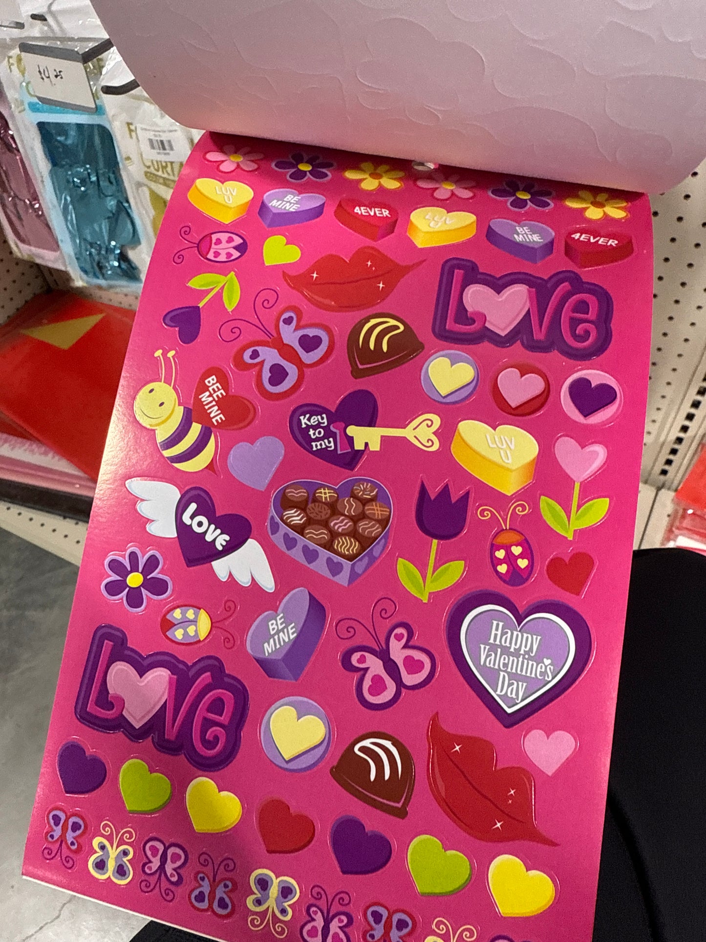 Valentine Day Stickers Books (variedad de diseños)
