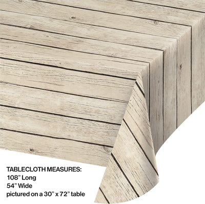 Mantel Madera Blanca (x1u)