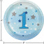 One Little Star Blue Platos 7" (x8u)