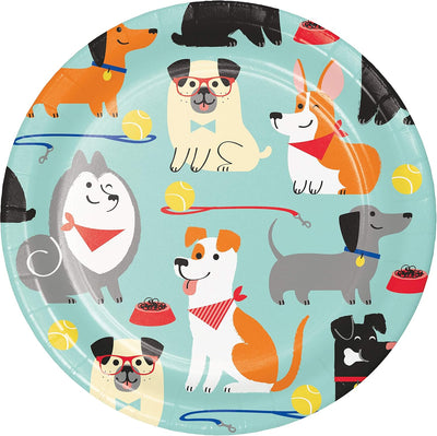 Dog Party Platos 7" (x8u)