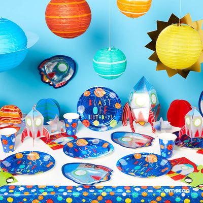 Blast Off Birthday Beverage Napkins (x16u)