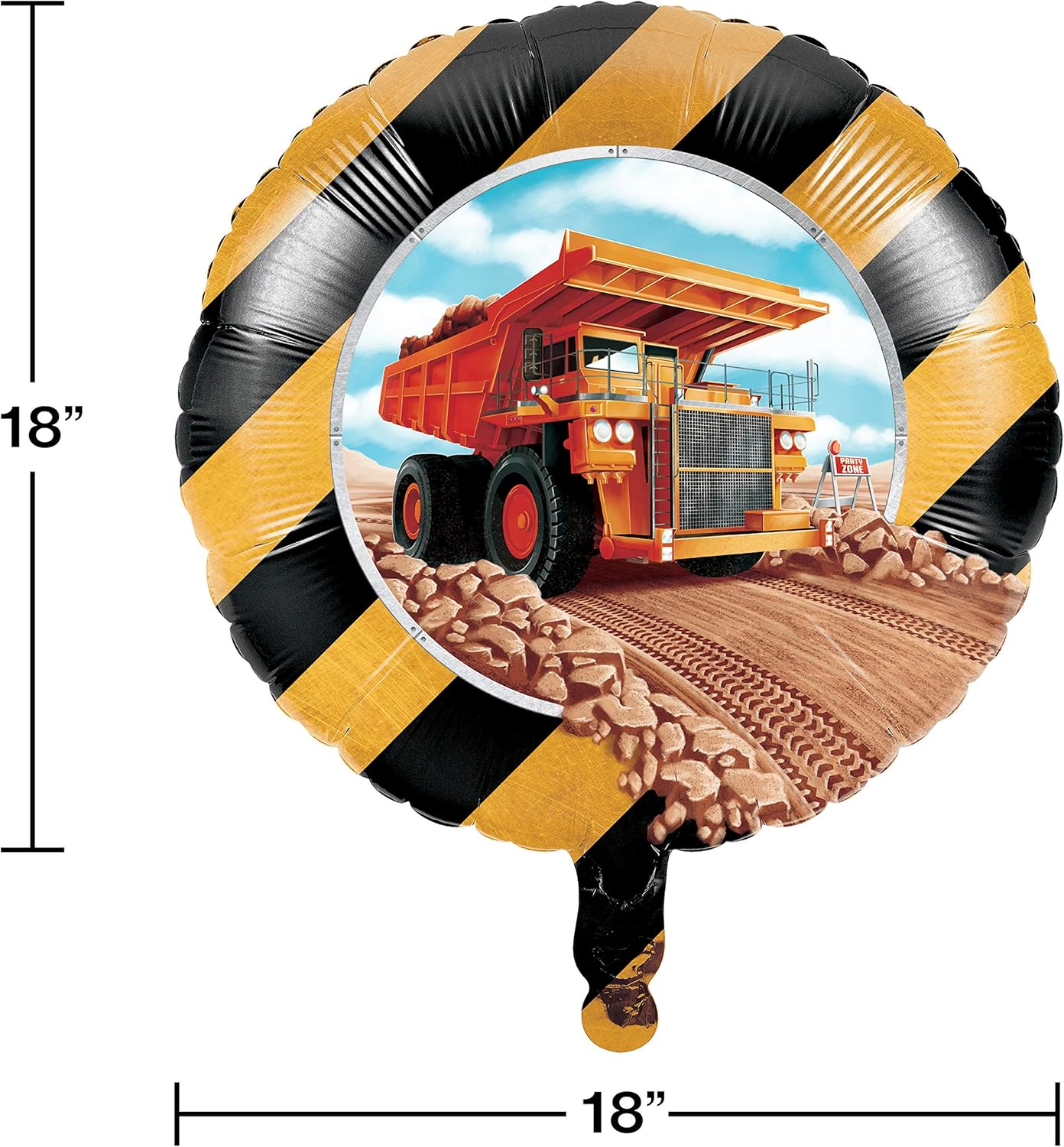 Globo Foil Camión de Construcción 18"