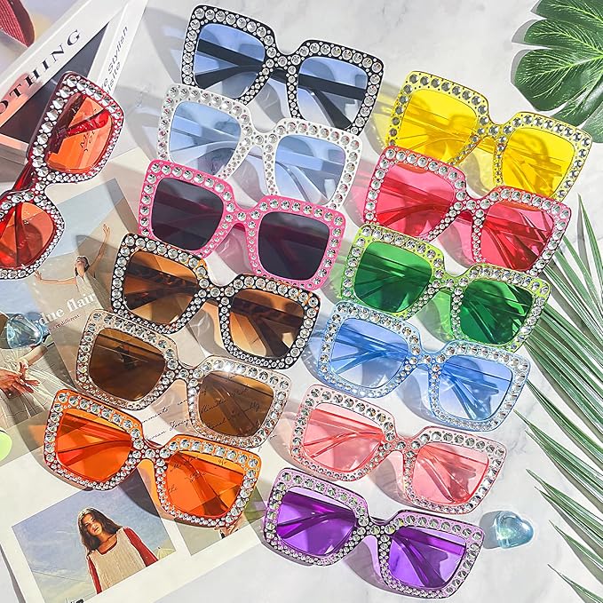 Gafas Cuadradas con Brillo (x1u)