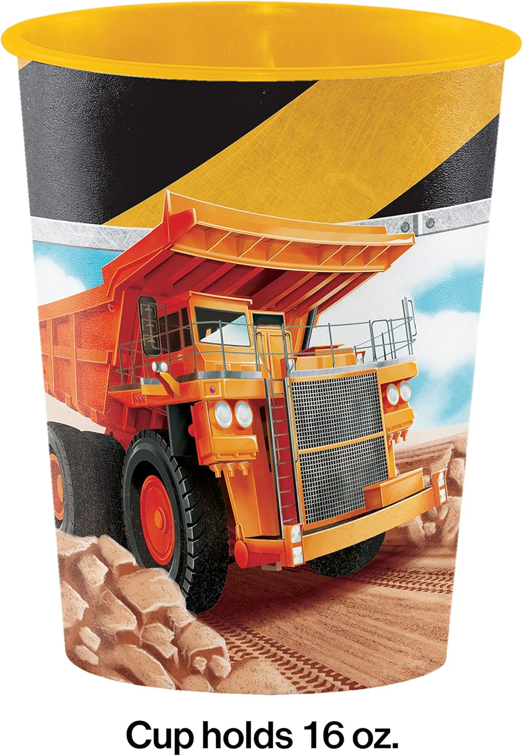 Vaso Plastico Camión de Construcción 16oz