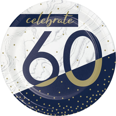 Platos 60 Navy and Gold 7" (x8u)