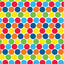 Photobooth Backdrop Colour Dots 6ft (x1u)