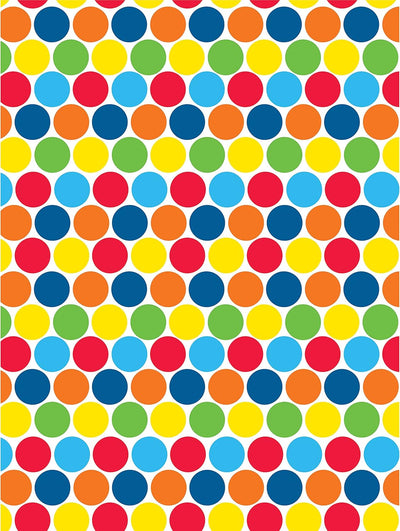 Photobooth Backdrop Colour Dots 6ft (x1u)