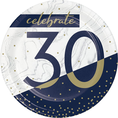 Platos 30 Navy and Gold 7" (x8u)