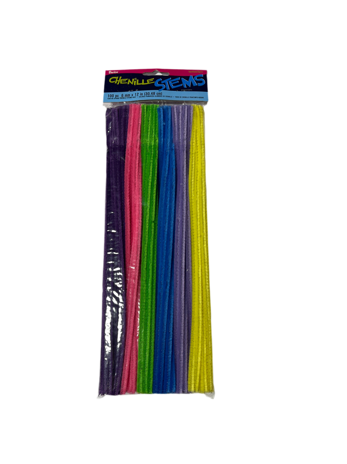 Chenille Stems in Spring Colors 12” x 100pcs