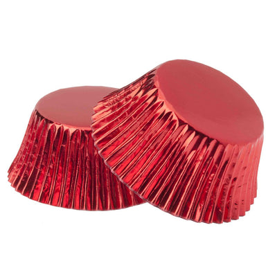 Cups Cakes  Foil Red 25 pcs