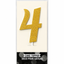 Number Cake Topper Gold