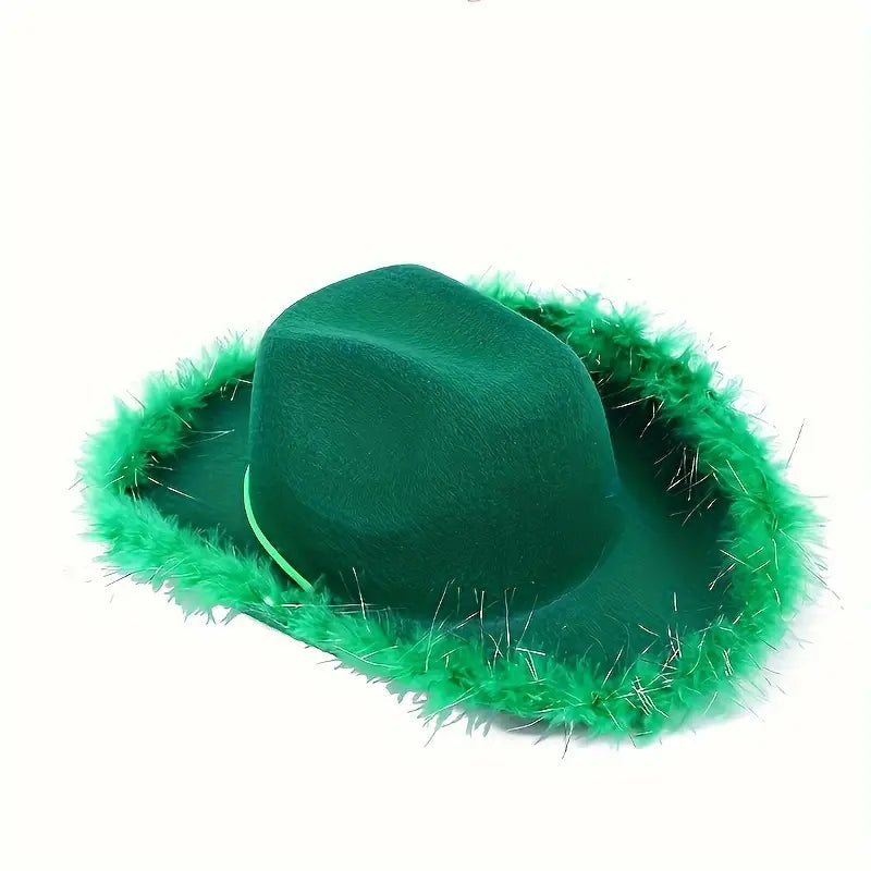 Sombrero Cowboy con Plumas