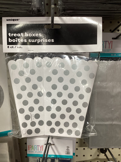 Silver Dots Treat Box 8ct