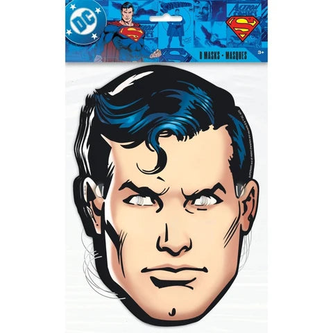 Superman Paper Masks (x8u)