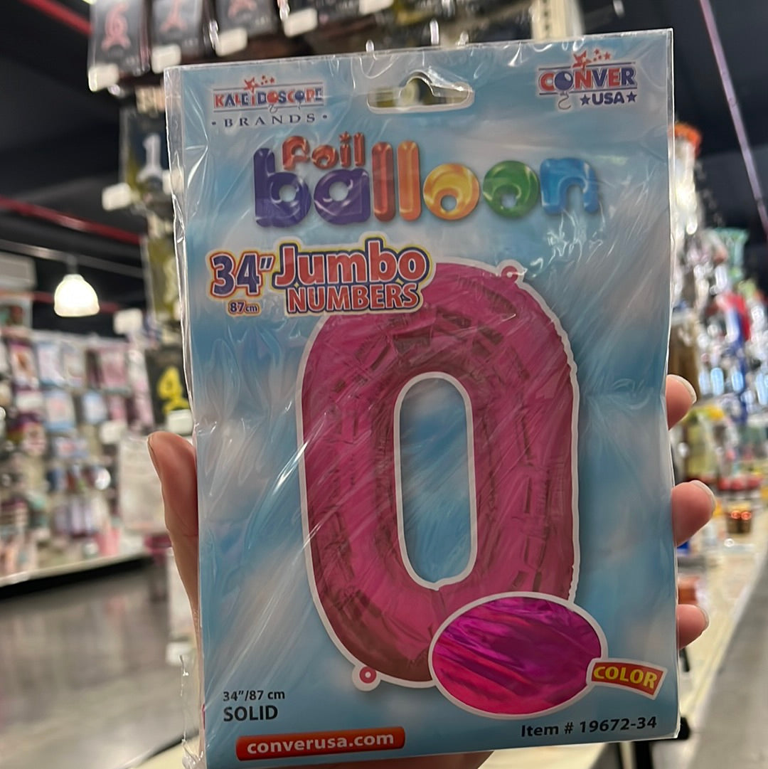 Globo Jumbo “#0” PinkShape