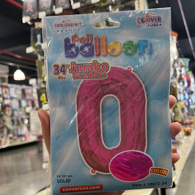 Globo Jumbo “#0” PinkShape