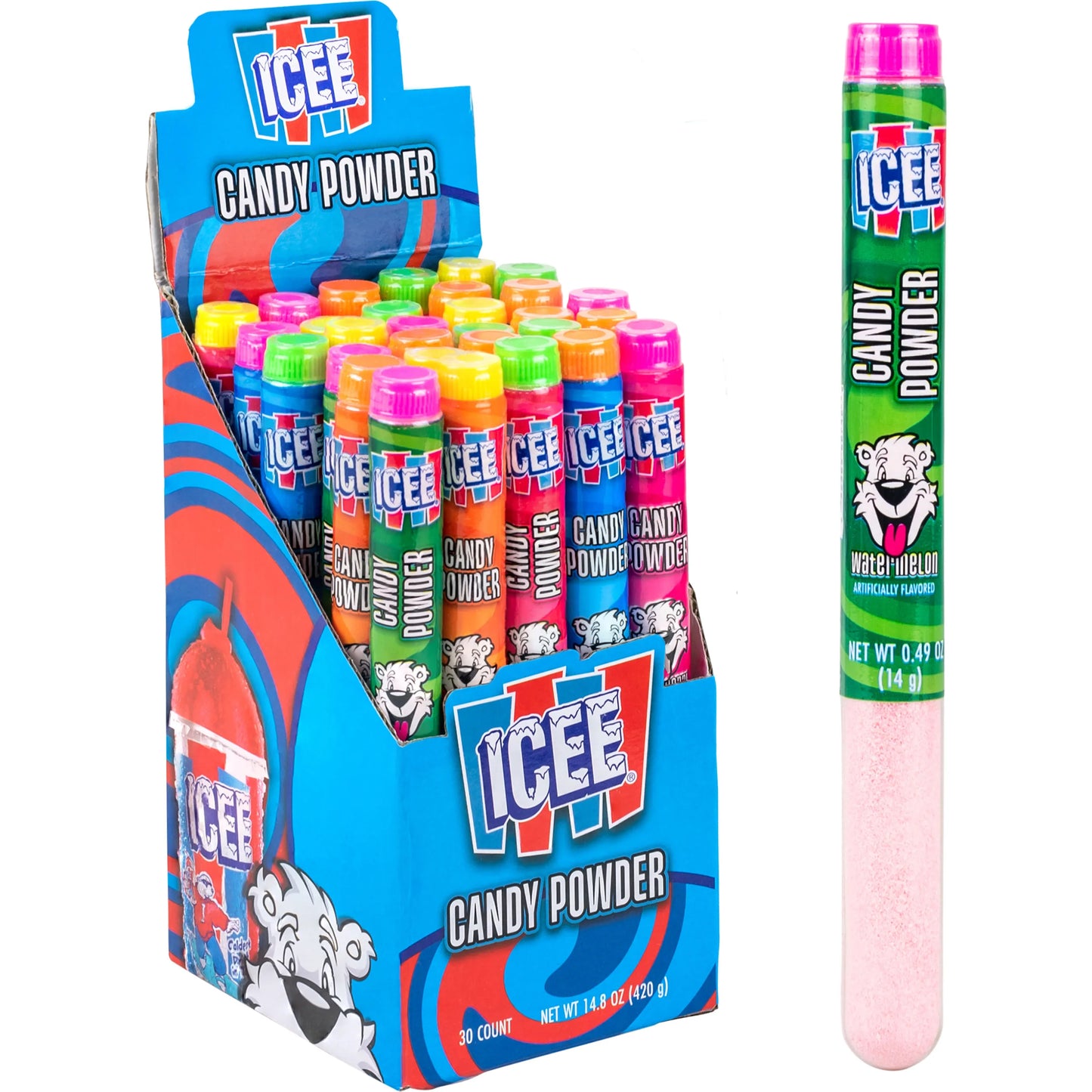 Icee Candy Powder Tubes 0.49oz