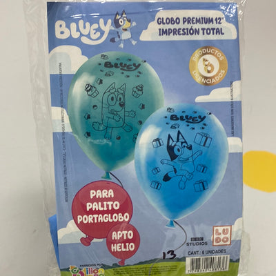 Globos Bluey 12" (x6u)