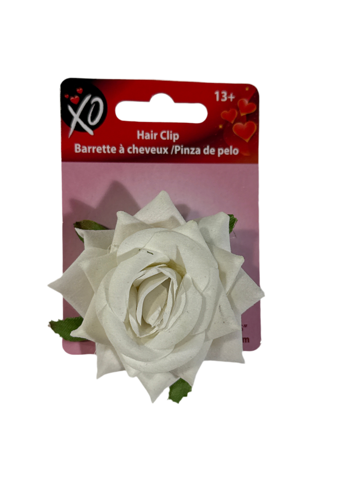Broche/Clip para Cabello con Rosa - 2.25 in