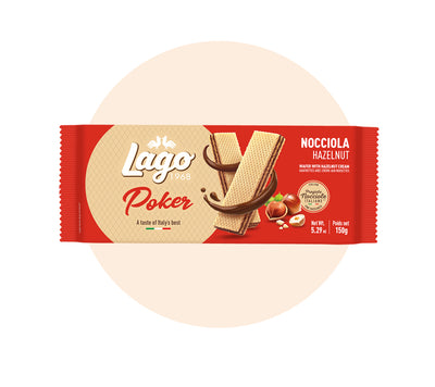 Lago Poker Hazelnut Wafers 5.29oz