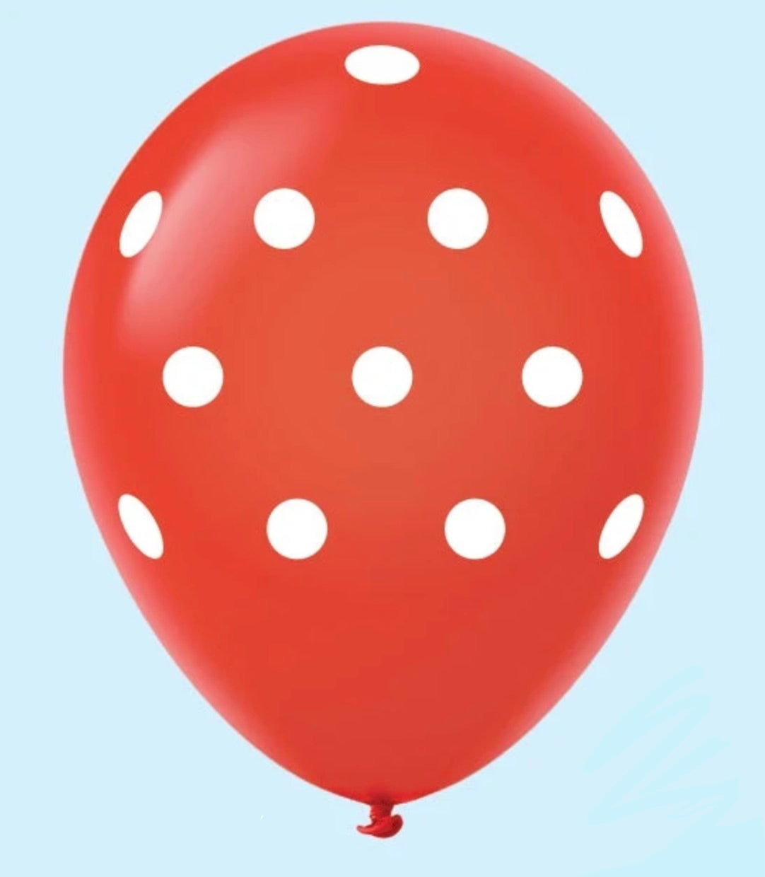 Red Polka Dots Latex Balloons 12" 25ct