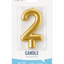 Number Candle Gold