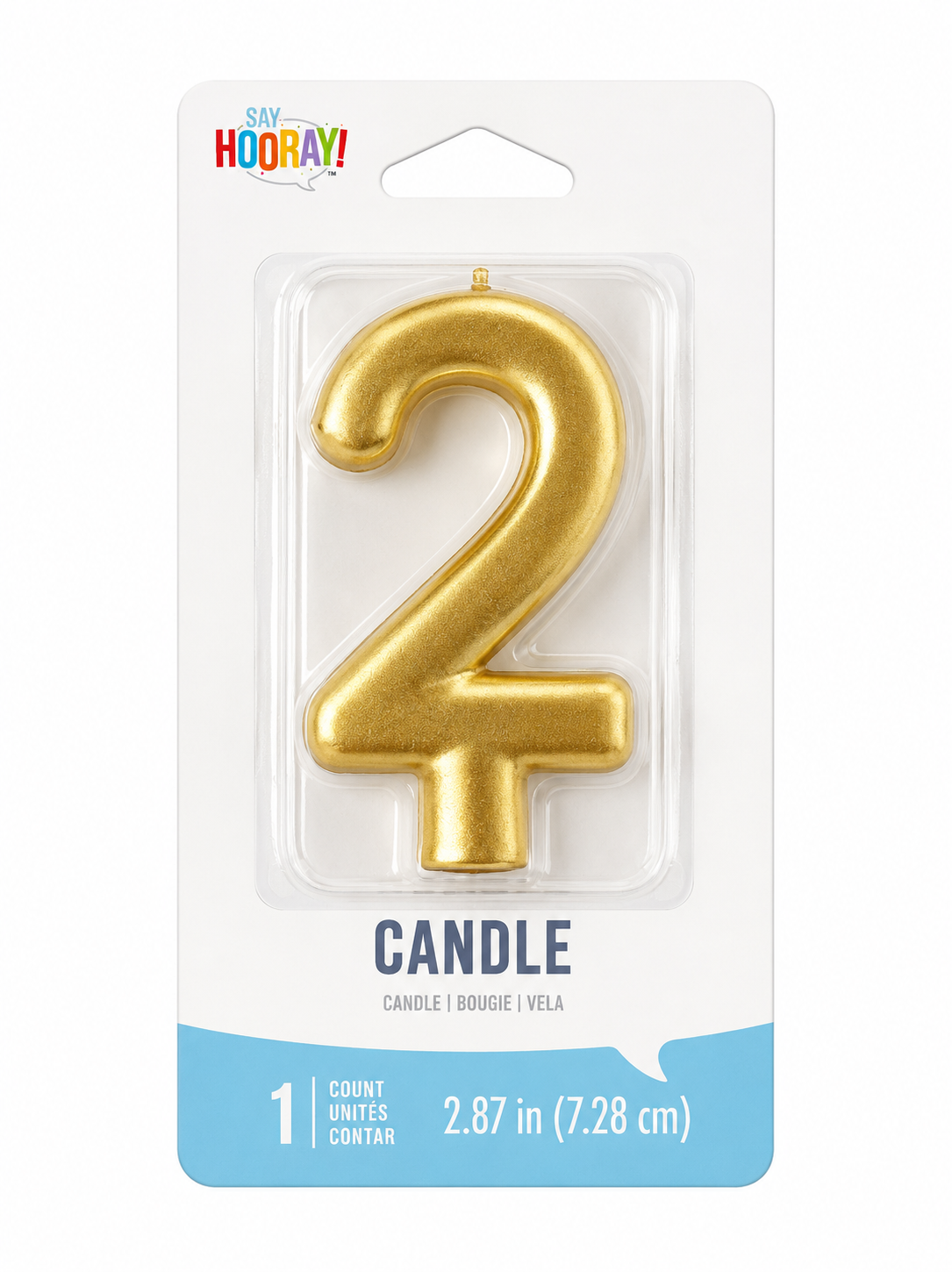 Number Candle Gold