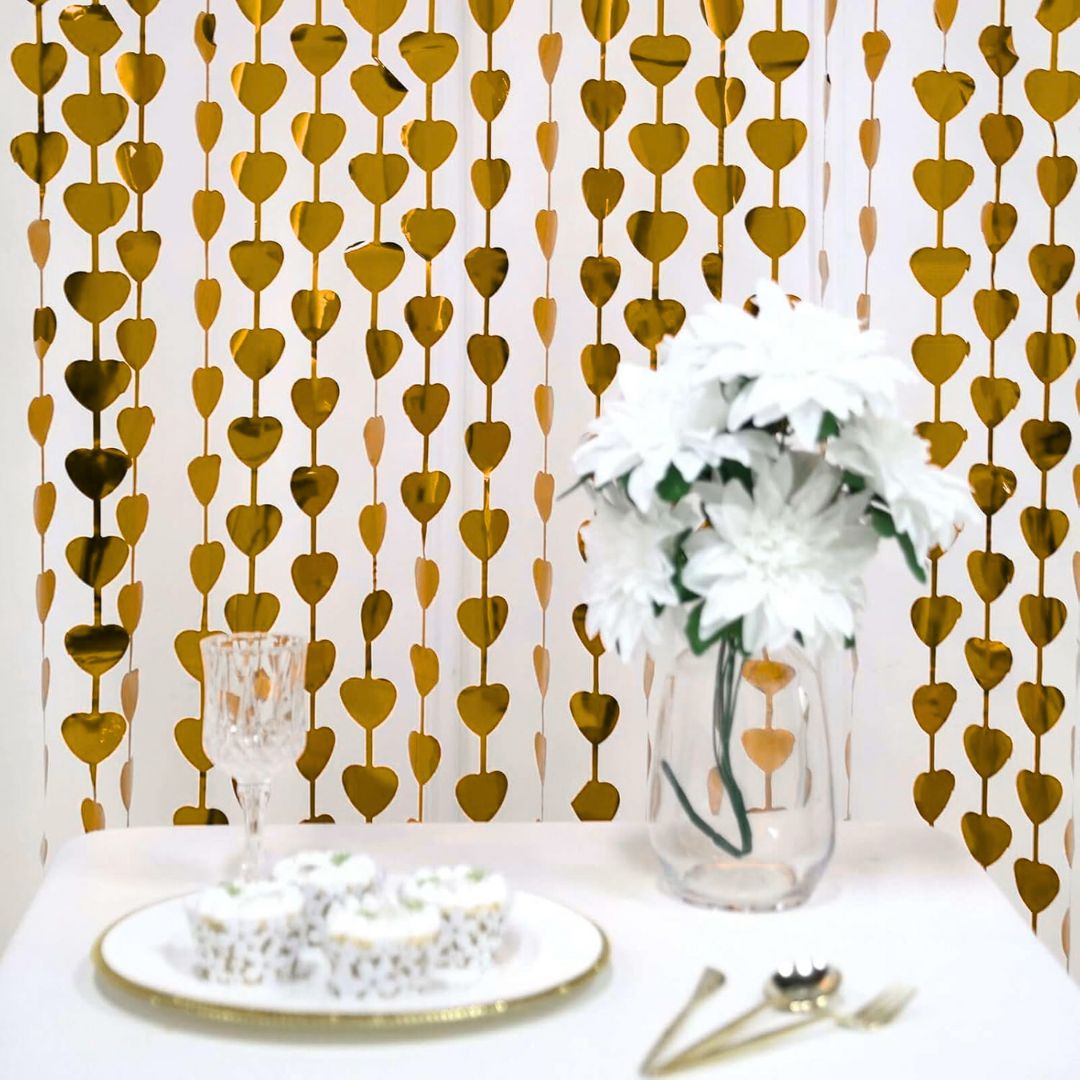 Cortina Foil Corazón (x1u) - Variedad de colores