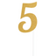 Glittered Stick Numbers Gold (x4u)