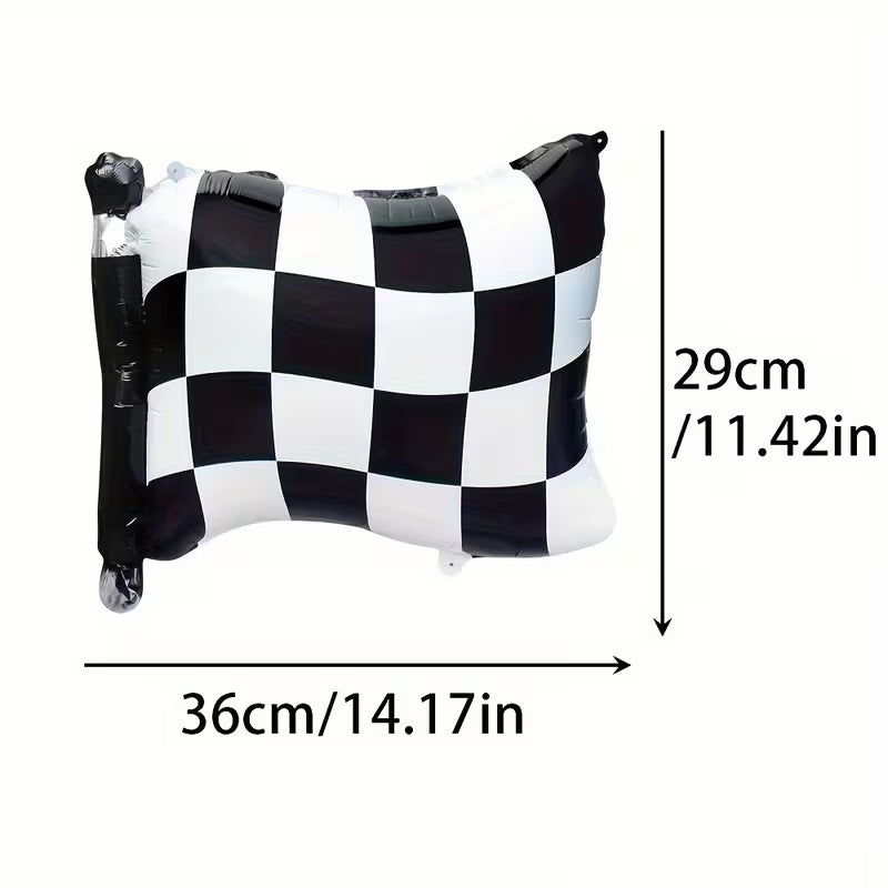 Globo Racing Bandera Cuadros (x1u)