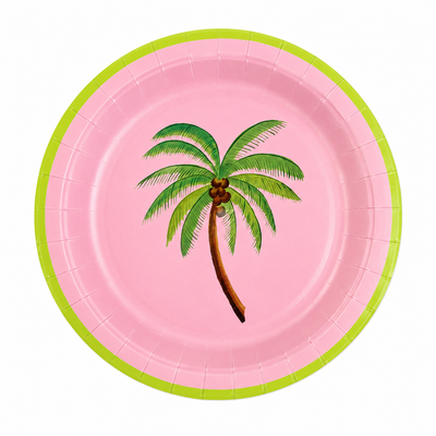 Summer Palm Plates 8ct