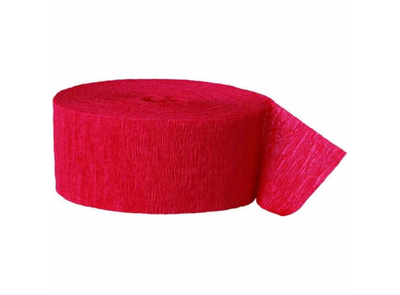 Streamer Crepé Roja, 81 pies.