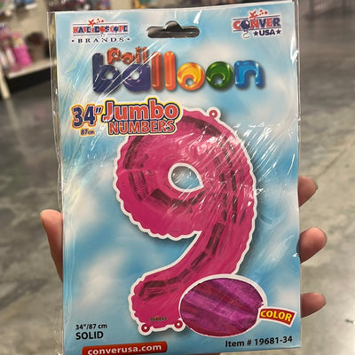 Globo Jumbo “#9” PinkShape
