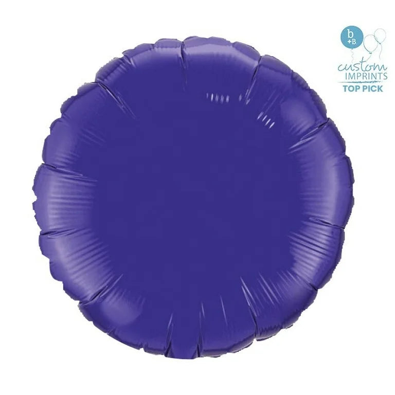 Globo Redondo Violeta Chrome 18”