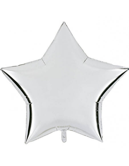 Estrella Foil Plata 18”